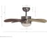 Люстра вентилятор DREAMFAN Smart RC 76 90200DFN 8
