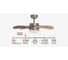 Люстра вентилятор DREAMFAN Smart RC 76 90200DFN 15