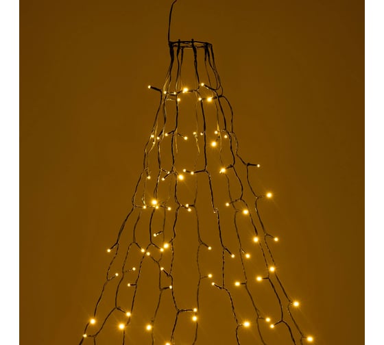 Светодиодная гирлянда Ardecoled Лучи Смарт ARD-GALA-CLASSIC-2000-BLACK-200LED Warm 1шт 063878