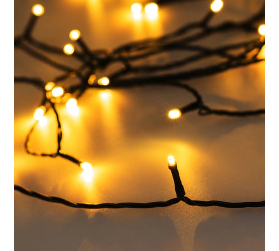 Светодиодная гирлянда Ardecoled Нить Смарт ARD-MOOD-CLASSIC-20000-BLACK-200LED Warm 1шт 049513