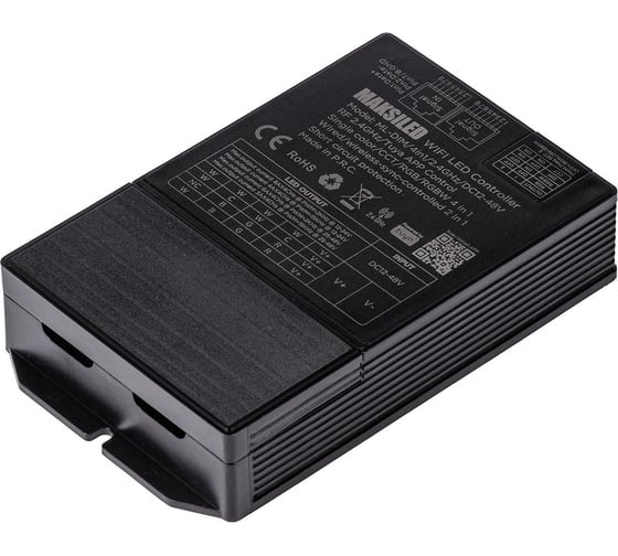 Контроллер MAKSILED Tuya, 12-48В, 4 каналa, 6A, IP20, пластик, 116х69х24мм ML-DIM/4in1/2.4GHz/DC12-48V