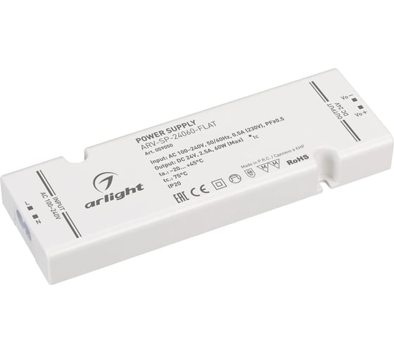 Блок питания Arlight ARV-SP-24060-FLAT 1шт 059050