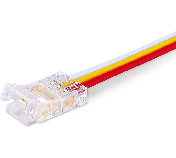 Соединитель гибкий односторонний Ambrella Light COB CCT 12/24V для лент 8mm (3 конт.) (5 шт. в комплекте) LED Strip 24V GS7406