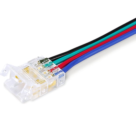Соединитель гибкий двухсторонний Ambrella Light COB RGB 12/24V для лент 10mm (4 конт.) (5 шт. в комплекте) LED Strip 24V GS7921
