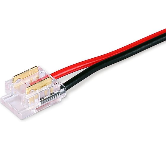 Соединитель гибкий односторонний Ambrella Light COB 12/24V для лент 8/10mm (2 конт.) (10 шт. в комплекте) LED Strip 24V GS7375