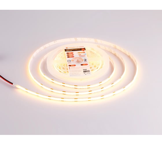 Светодиодная лента Ambrella Light 24В COB 320Led 10Вт/м 3000K IP20 5м LED Strip 24V GS4651