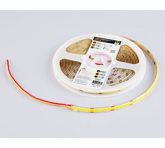Светодиодная лента Ambrella Light 24В COB 608Led 12Вт/м CCT 3000K-6500K IP20 5м LED Strip 24V GS4901