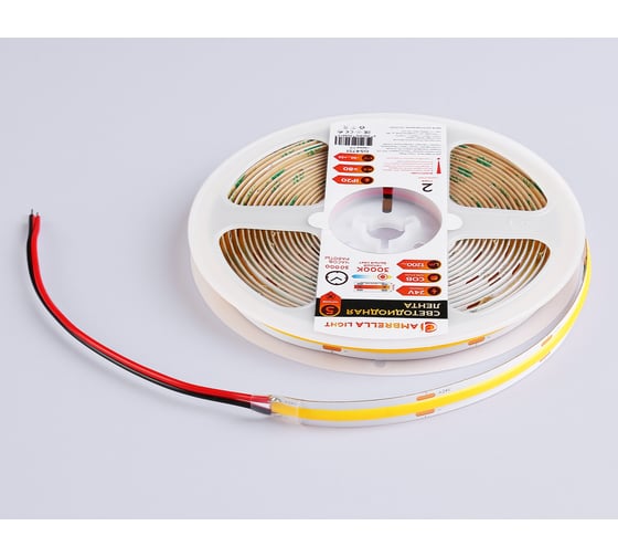 Светодиодная лента Ambrella Light 24В COB 528Led 14Вт/м 3000K IP20 5м LED Strip 24V GS4751