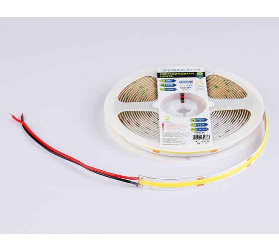 Светодиодная лента Ambrella Light 24В COB 528Led 14Вт/м 6500K IP20 5м LED Strip 24V GS4753