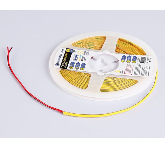 Светодиодная лента Ambrella Light 24В COB 384Led 7Вт/м 4500K IP20 5м LED Strip 24V GS4602