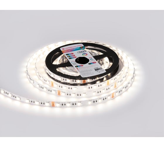 Светодиодная лента Ambrella Light 24В 5050 60Led 10Вт/м Цветная RGB+W 4500K IP20 5м LED Strip 24V GS4402