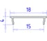 Алюминиевый профиль накладной Ambrella Light Alum Profile GP1500AL 6