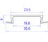 Алюминиевый профиль встраиваемый Ambrella Light Alum Profile GP1100BK 6