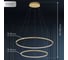 Люстра подвесная с диммером INLUX RINGO LED золотая IN70702 32