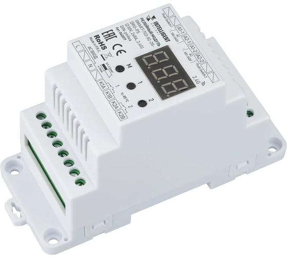 Релейный модуль INTELLIGENT ARLIGHT SMART-702-82-2G-DRO-PS DIN-рейка, IP20, 1шт 062077