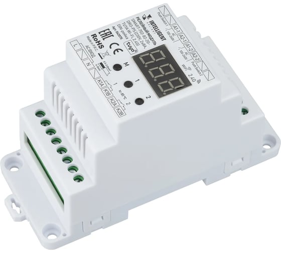 Релейный модуль INTELLIGENT ARLIGHT SMART-702-82-2G-DRO-PS DIN-рейка, 1шт 062075