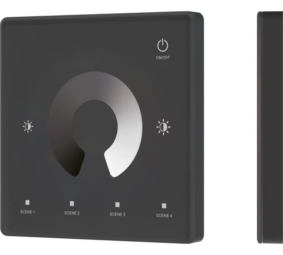 Сенсорная панель INTELLIGENT ARLIGHT SMART-RF-801-11-1G-4SC-DIM черная, накладная, 1шт 063525