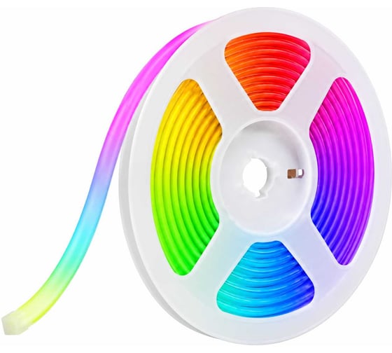Термостойкая светодиодная лента для бани и сауны Alvar IP68 RGB 24В, 14Вт, 576LED/м (в катушке 5 метров) AL-SC2414RGB