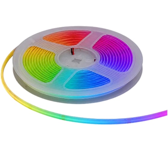 Светодиодная лента матовая Alvar Премиум COB RGB 12В, 12Вт, 486LED/м (в катушке 5 метров) AL-PC1212RGB