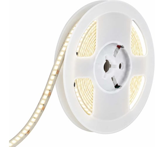 Светодиодная лента матовая Alvar Премиум COB 24В, 8Вт, 3мм ширина, 6000К холодная 400LED/м (в катушке 5 метров) AL-PC2438W