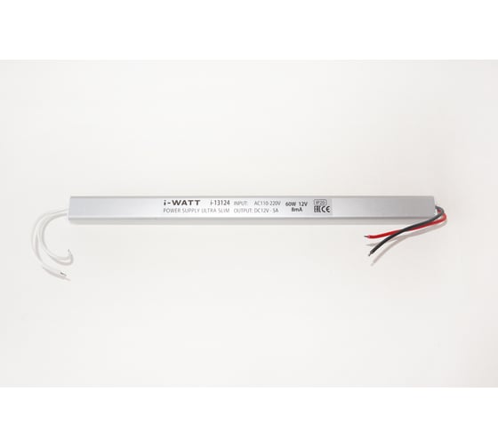 Блок питания для светодиодной ленты I-WATT ULTRA SLIM 60Вт 12V IP20 i-13124