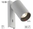 Спот поворотный с выключателем Citilux AXEL белый рифлёный CL512510R 2