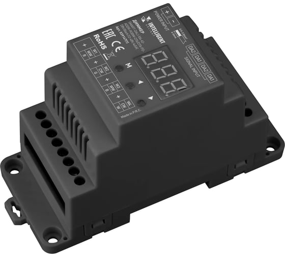 Диммер INTELLIGENT ARLIGHT SMART-DALI-104-62-ADDR-RGBW-DT6/DT8-PD-DIN Black IARL, IP 1шт 039147(1) 1