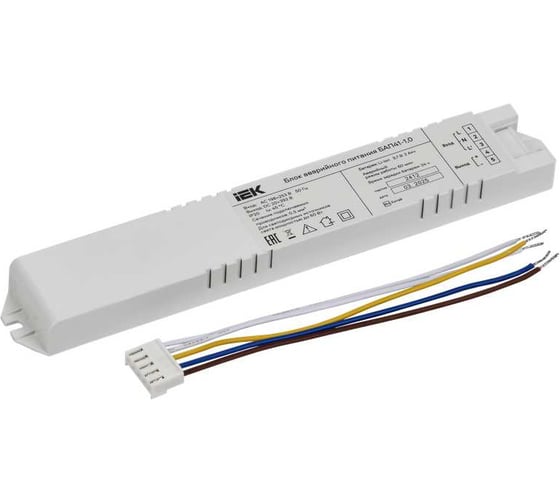 Блок аварийного питания IEK БАП41-1,0 для LED LLVPOD-EPK-041-1H 1