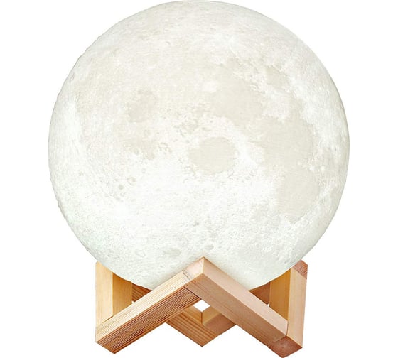 Светодиодный ночник CADENA Луна, 15см, 3 цвета, 3DMoon 1
