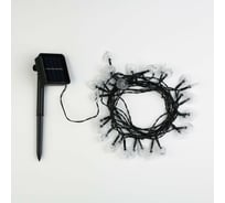 Гирлянда LUAZON НИТЬ DECOR Сердце IP44, на солнечной батарее, 4.5 м, 30 LED, 1.2 В, 2 режима, синий/фиолетовый/розовый 6253339