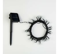 Гирлянда LUAZON НИТЬ DECOR Ромашка IP44, на солнечной батарее, 4.5 м, 30 LED, 1.2 В, 2 режима, теплый белый/желтый 6253331