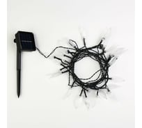 Гирлянда LUAZON НИТЬ DECOR Лист IP44, на солнечной батарее, 4.5 м, 30 LED, 1.2 В, 2 режима, красный/желтый/зеленый 6253340