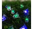 Гирлянда LUAZON НИТЬ DECOR Колокольчик IP44, на солнечной батарее, 4.5 м, 30 LED, 1.2 В, 2 режима, синий/зеленый 6253352 8