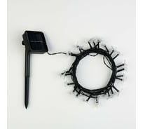 Гирлянда LUAZON НИТЬ DECOR Ромашка IP44, на солнечной батарее, 4.5 м, 30 LED, 1.2 В, 2 режима, желтый/аквамарин 6253332