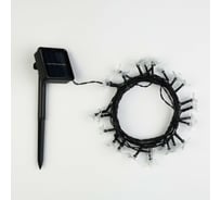Гирлянда LUAZON НИТЬ DECOR Ромашка IP44, на солнечной батарее, 4.5 м, 30 LED, 1.2 В, 2 режима, мульти 6253329