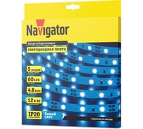 Лента Navigator СД 80 295 NLS-3528B60-4.8-IP20-12V R5 5 м 80295