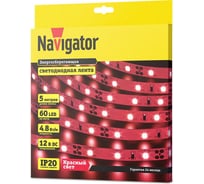 Лента Navigator СД 80 297 NLS-3528R60-4.8-IP20-12V R5 5 м 80297