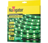 Лента Navigator СД 80 296 NLS-3528G60-4.8-IP20-12V R5 5 м 80296