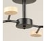 Потолочная люстра ReLuce 03860-0.3-04 BK+WOOD GX53 RLC_03860-0.3-04_BK_WOOD_GX53 5