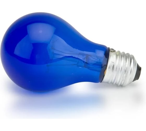 Лампа накаливания Минина LightBest LBH 60W 220V синяя 700809024