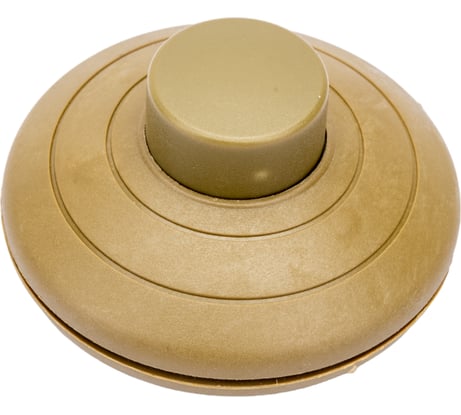 Напольный ножной выключатель NE-AD 250V 2A, Золотой, 1/10/200, A4101-04