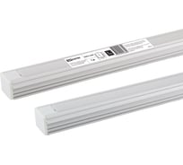 Алюминиевый профиль TDM накладной 1612 1 м, матовый рассеиватель, 2 заглушки, 2 крепежа SQ0331-0485