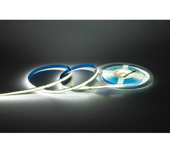 Светодиодная лента Сириус А 12В COB(480LED) IP20 12Вт 6000К 5м SLS-12V-IP20-12W-COB-6K-5m