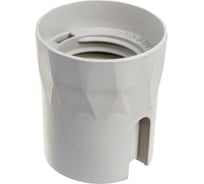 Патрон NE-AD E27 4A 250V, термопластик, белый, 1/50/500, A1108