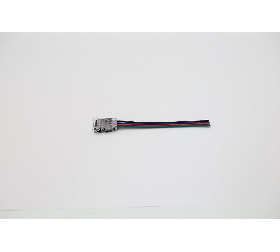 Разъем VARTON 4PIN с проводом для LED ленты RGB 10mm (подключение ленты к источнику питания) V4-R0-70.0024.STR-0002