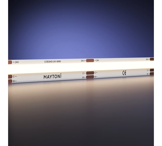 Светодиодная лента MAYTONI Ultra 24В COB 12Вт/м 3500К 5м IP 20 201309