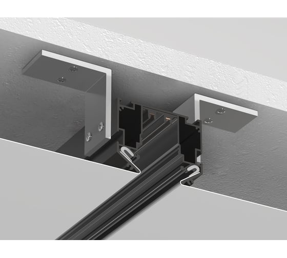 Шинопровод Ambrella Light в ПВХ потолок Track System GL1019