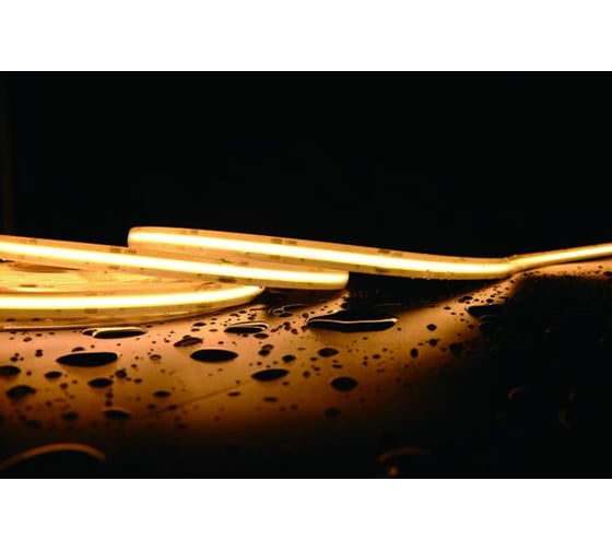 LED лента высокотемпературная VARTON 10W/m 24V 4000K 5m х12 mm IP67 COB 480LED/m (упаковка 5м) VLS-67-10-HT-12-480-40
