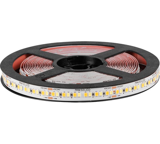 Светодиодная лента MIX MAKSILED, 5м, 24В, 12+12Вт/м, 240SMD(2835)/м, IP20, 2700K+6000K ML-R240-2835-ADJ-LP(10MM)