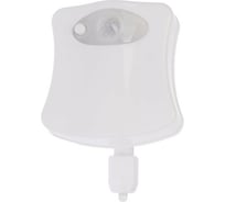 Светильник для туалета Сималенд с датчиком движ. RGB 3 Вт IP68 от бат. 3*AAA белый 7098090